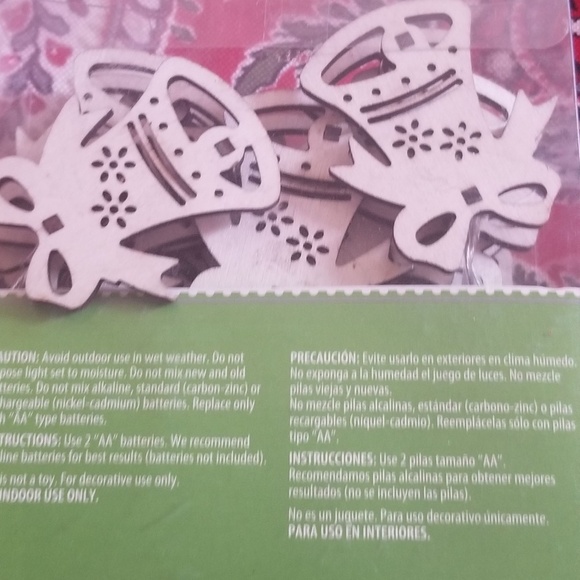 Battery Operated Christmas Lights - NIB - 3D Bells - Picture 3 of 4